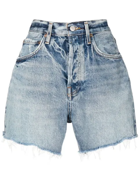 AGOLDE Riley cut-off denim shorts Blue A90121206