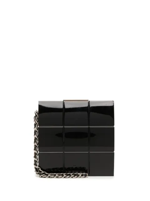 CHANEL Pre-Owned 2002 Choco Bar clutch bag Black 7300764