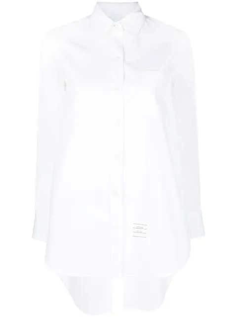 Thom Browne cross-strap belted waist shirt White FLL152AF0184