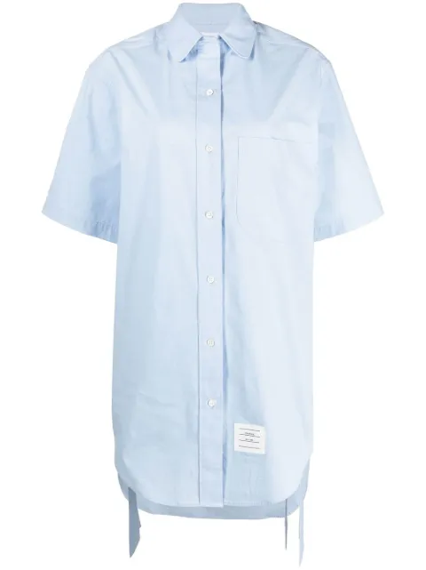 Thom Browne short-sleeve shirt dress Blue FDSD91AF0184