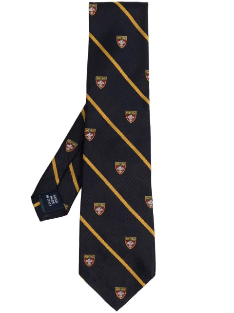 Polo Ralph Lauren embroidered striped tie Blue 712883562001