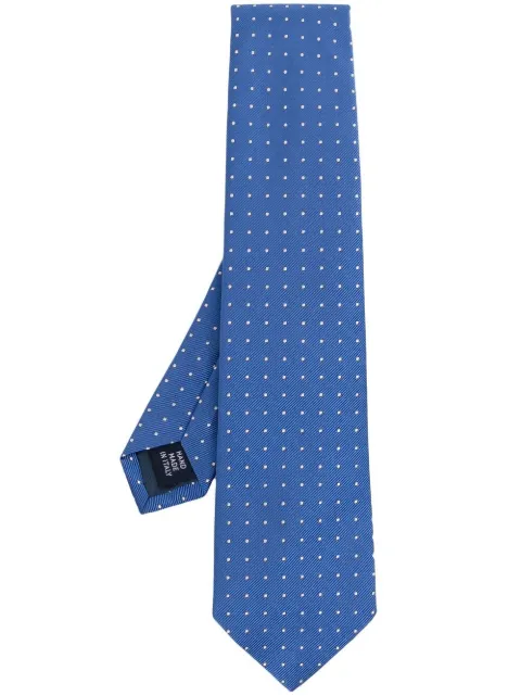 Polo Ralph Lauren embroidered polka-dot tie Blue 712883561002