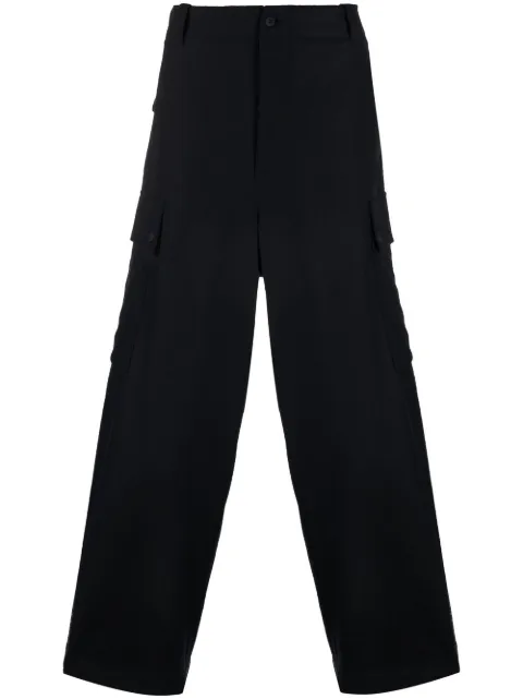 Giorgio Armani straight-leg wool trousers Blue 2WGPP0QIT03I3