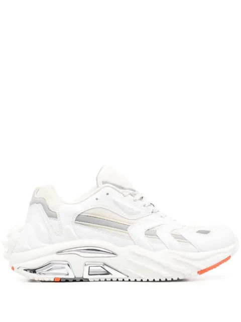 Plein Sport Scratch panelled lace-up sneakers White FABSUSC0328PTE003N