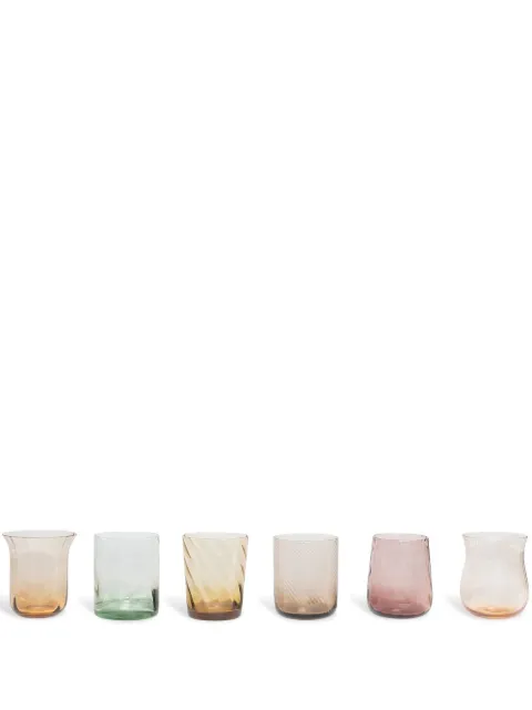 Bitossi Home 6 piece assorted tumblers set Neutrals MCV2012