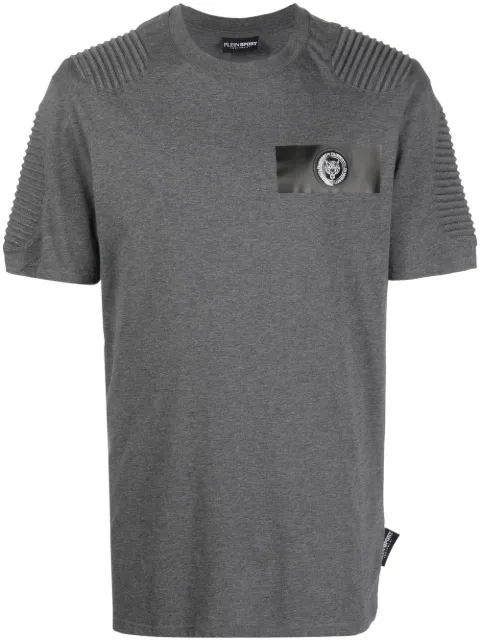 Plein Sport tiger-head motif T-shirt Grey FABCMTK5737PJY002N