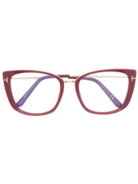 TOM FORD Eyewear square-frame optical glasses Red FT5816B