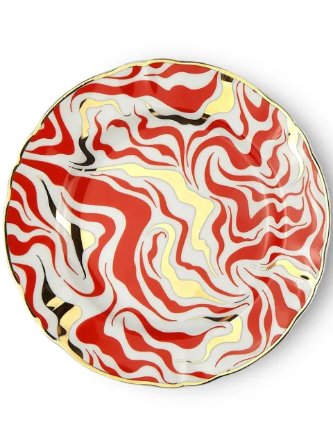 Bitossi Home Tempesta four-set dessert plate Blue ABR50025