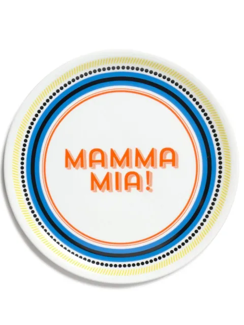 Bitossi Home 6 piece Mamma Mia pizza plate set White GST50003