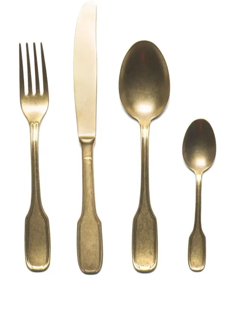 Bitossi Home 24 piece cutlery set Gold LTS1101