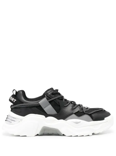 Plein Sport Runner panelled lace-up sneakers Black AABSUSC0351STE003N