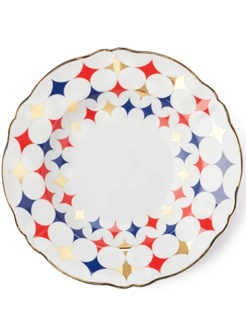Bitossi Home 4 piece Lampo deep plate set White ABR51041