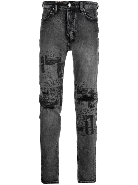 Ksubi Van Winkle Mash Up jeans Black MPF22DJ039