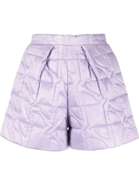 Patou quilted-effect shorts Purple TR0220123477L