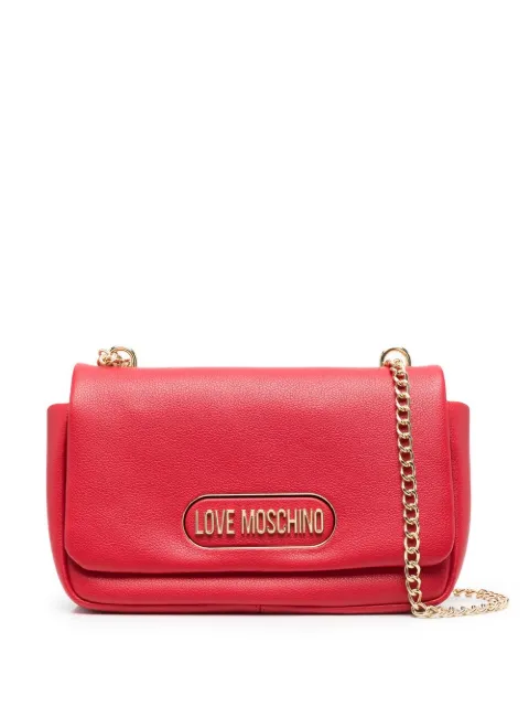 Love Moschino logo-embellished shoulder bag Red JC4401PP0FKP