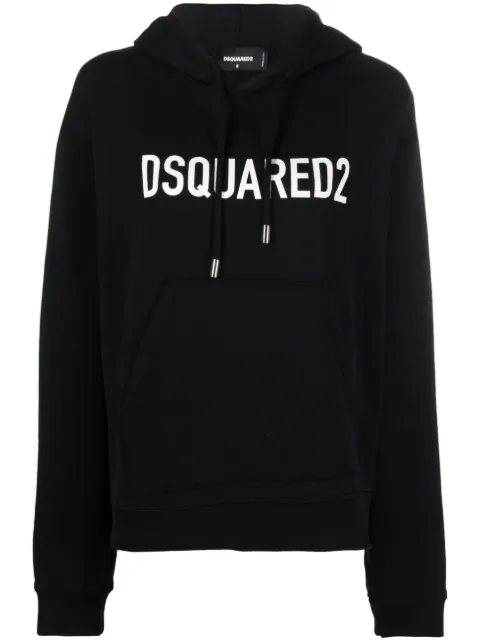 DSQUARED2 logo-print hoodie Black S75GU0429S25539