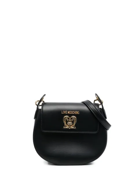 Love Moschino logo-plaque tote bag Black JC4396PP0FKO0