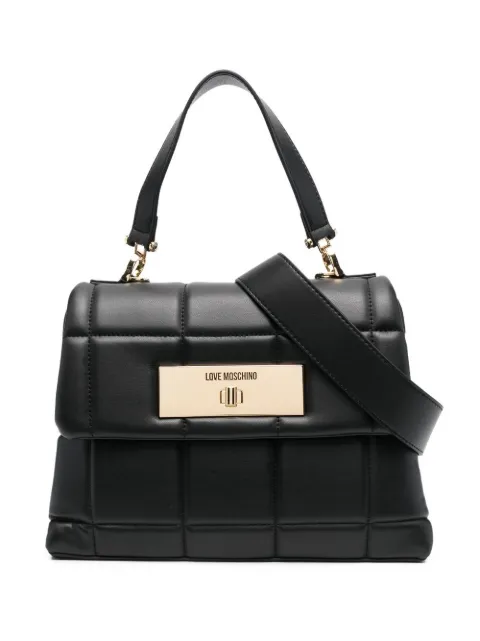 Love Moschino quilted top-handle bag Black JC4421PP0FKR0