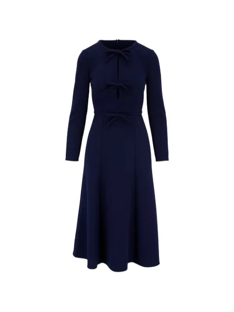 Carolina Herrera bow-details midi dress Blue ICN11N541SFR493