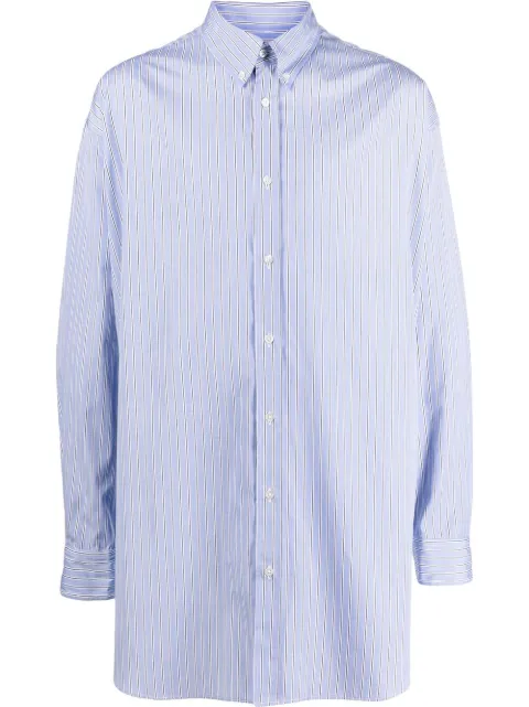 Maison Margiela organic-cotton Oxford shirt Blue SI1DL0002S54946