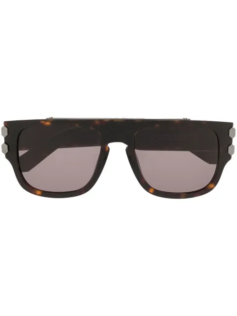 Philipp Plein Eyewear tortoiseshell-effect tinted sunglasses Brown SPP011