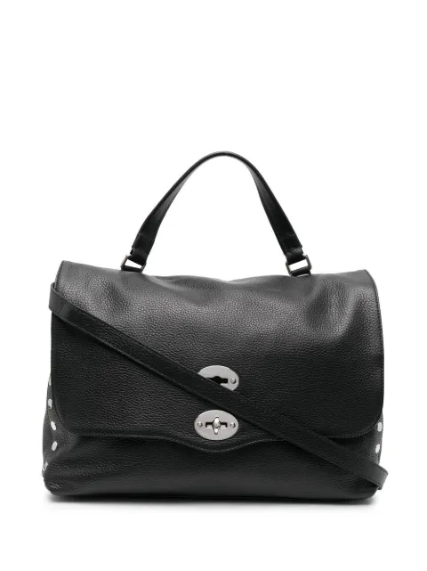 Zanellato medium Postina Daily studded tote bag Black 0680100050000M