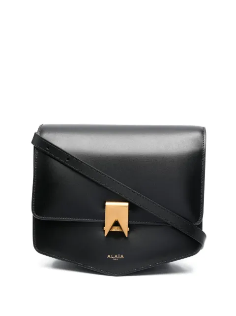 Alaïa Le Papa leather crossbody bag Black AA1S01422CA191
