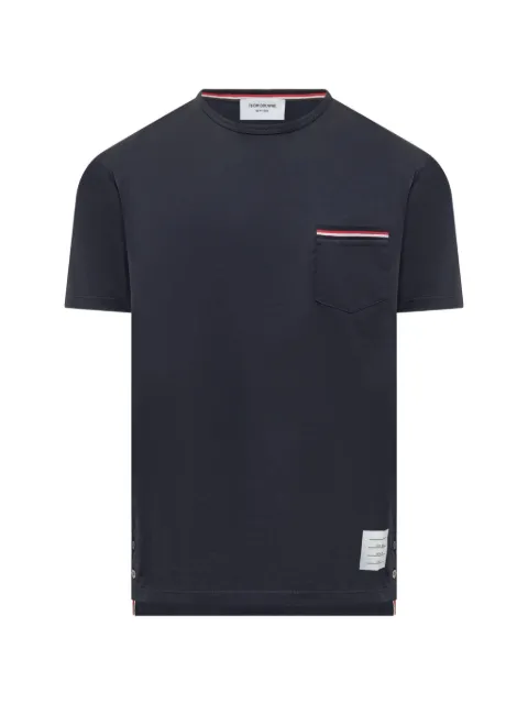 Thom Browne RWB-stripe pocket T-shirt Blue MJS010A01454