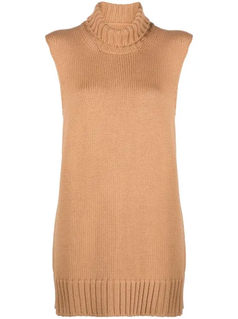 Jil Sander chunky-knit sleeveless top Neutrals J02GP0005J14534
