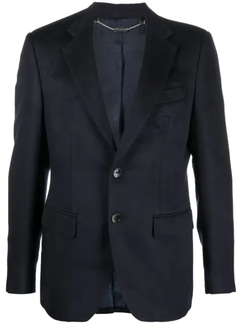Billionaire fitted single-breasted blazer Blue WABCMRF1543PTE028N