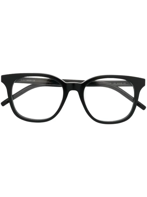 Kenzo logo-hinge rounded glasses Black KZ50159L