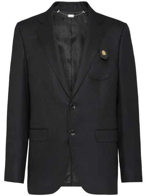 Billionaire chest-pocket fitted blazer Black WABCMRF1538PTE003N
