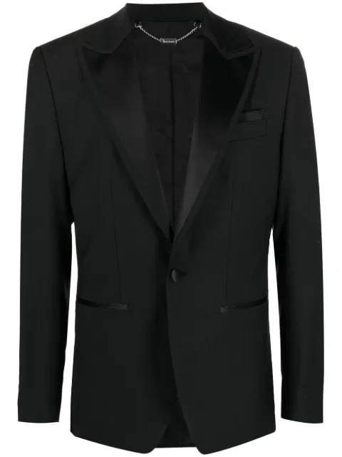 Billionaire Lord fitted blazer Black WABCMRF1537PTE003N