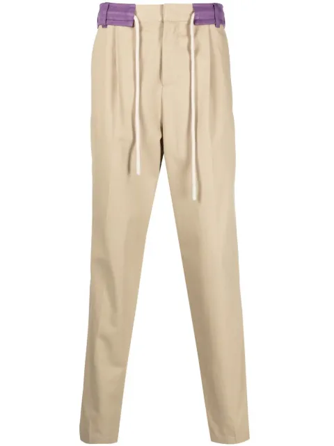 Palm Angels side-stripe trousers Neutrals PMCA112F22FAB0016137