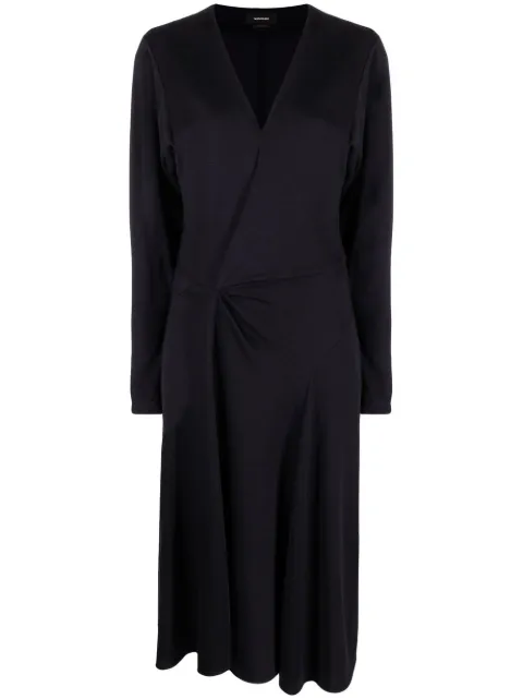 ISABEL MARANT Courtney V-neck dress Black RO229622H021I