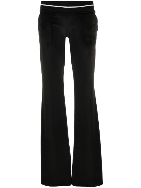 Palm Angels stripe-trim track pants Black PWCA092F22FAB0011004