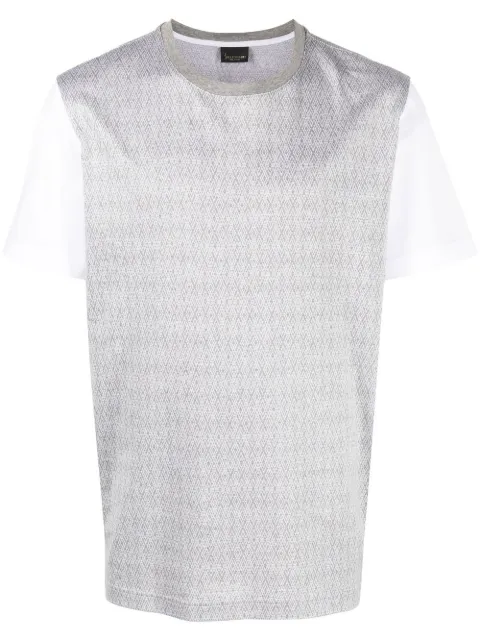 Billionaire two-tone cotton T-shirt Grey WABCMTK5585PTE003N