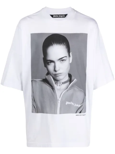 Palm Angels x Sims photograph-print T-shirt White PMAA041F22JER0020110