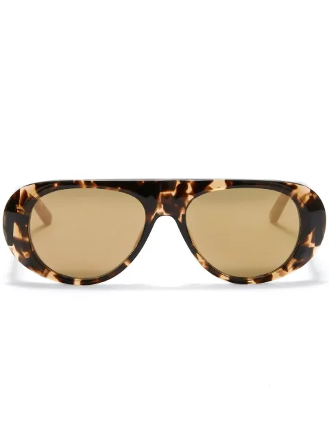 Palm Angels Eyewear Sierra round-frame sunglasses Brown PERI011F22PLA0016074