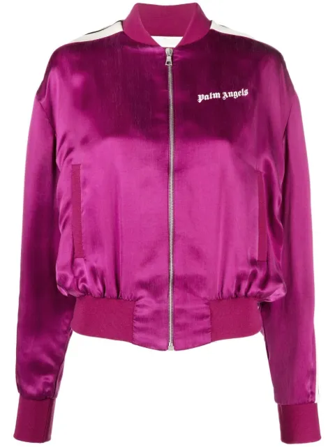 Palm Angels zip-fastening bomber jacket Pink PWBD037F22FAB0012828