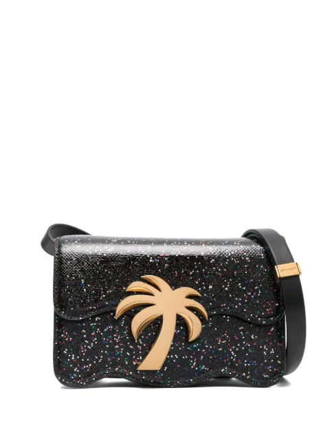 Palm Angels Palm Beach Night Out shoulder bag Black PWNQ011F22LEA0041076