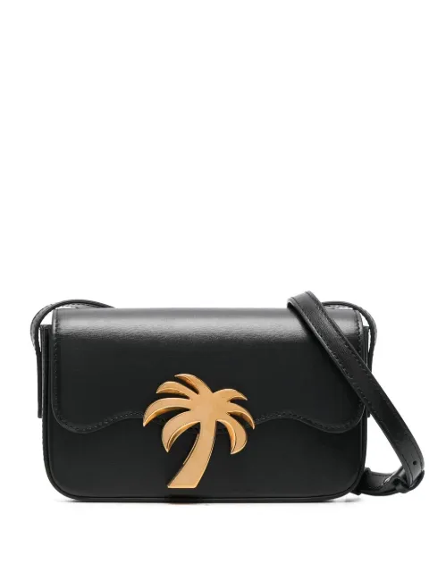 Palm Angels Palm Beach shoulder bag Black PWNQ012F22LEA0011076
