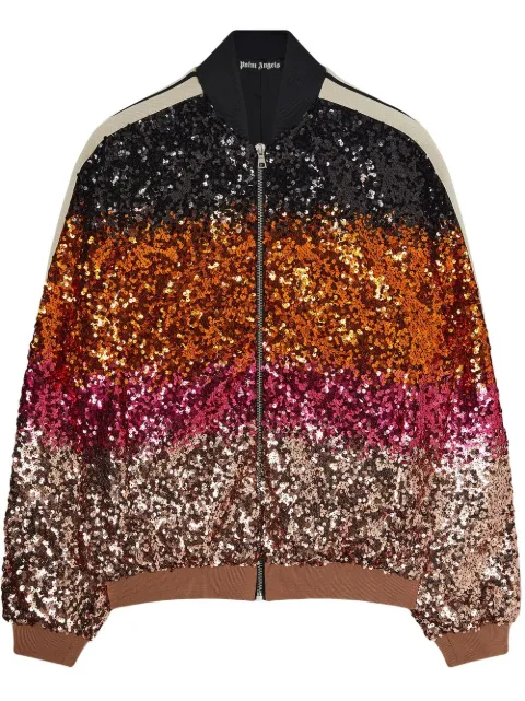 Palm Angels show sequins bomber jacket Multicolour PWEH011F22FAB0018404