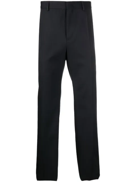 Valentino Garavani pressed-crease tailored trousers Blue VRBI608HU