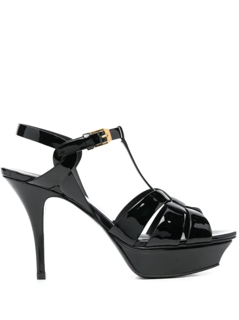 Saint Laurent Tribute platform sandals Black 315490AAAOW