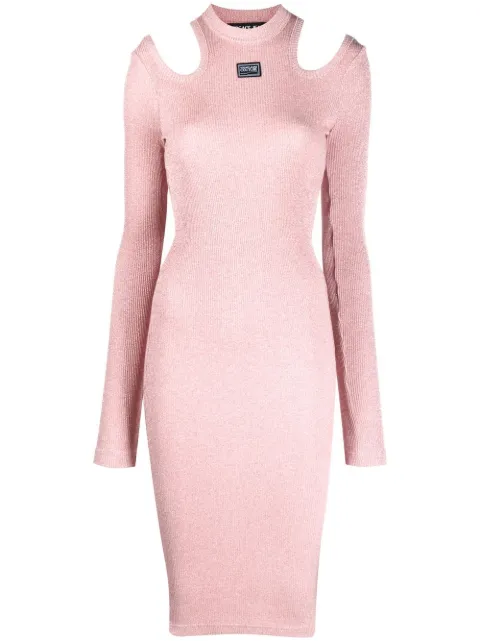 Versace Jeans Couture cut-out knitted dress Pink 73HAO976J0033