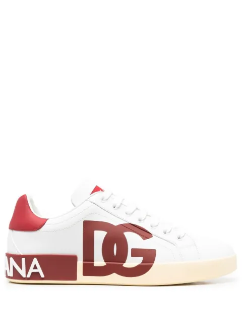 Dolce & Gabbana logo-print lace-up sneakers White CS1772AC330