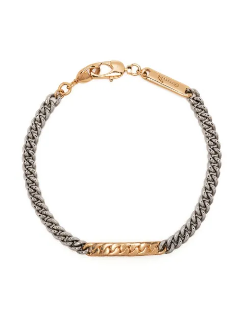 Capsule Eleven engraved-logo chain bracelet Gold TTSGPTBM