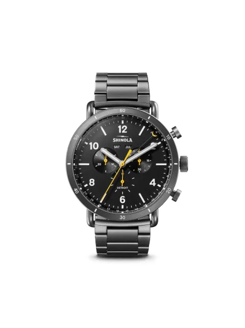 Shinola Canfield Sport 45mm watch Black S0120224031