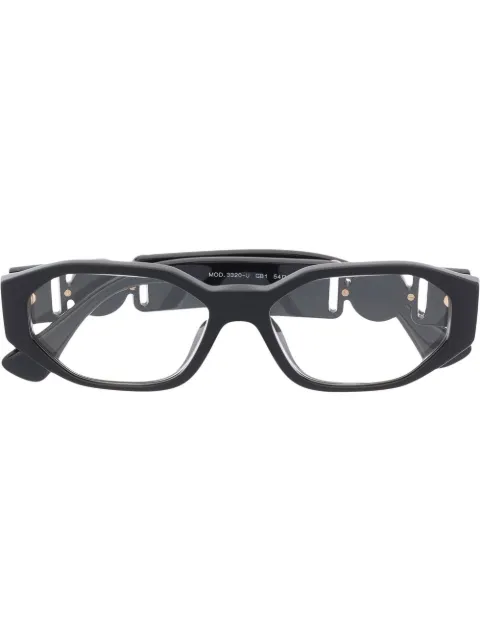 Versace Eyewear logo square-frame glasses Black VE3320UGB1
